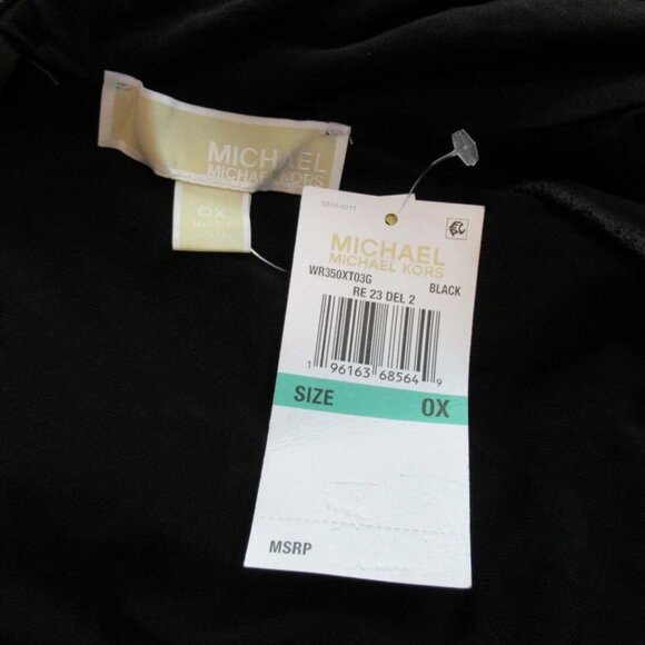 Michael Kors Women's Plus Size Twist Neck Sleeveless Top, Black, 0X - Picture 5 of 5